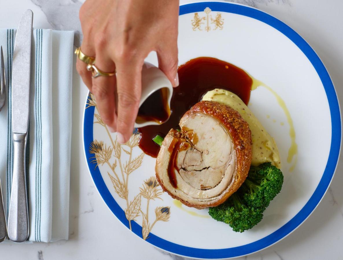 The Mitre, Hampton Court Hotel Kingston upon Thames  Exterior foto A pork tenderloin being served
